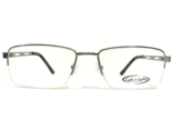 Eight to Eighty Eyeglasses Frames NEW YORK BROWN Silver Rectangular 56-1... - $41.84