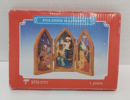 Vtg 1996 Trippie&#39;s Inc Folding Nativity Scene XFM-3757 - $14.52