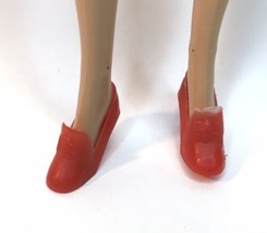 Vintage Barbie Francie Clone Dolls ~ RED  PILGRIM Shoes ~ Hong Kong - £9.66 GBP