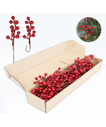 32 Pack Christmas Tree Decorations, Artificial Red Berry Stems 6.5 Inch ... - $38.88 CAD