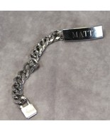 Matt 1970&#39;s ID Bracelet Chain 6-1/2&quot; Long  Women - $21.55