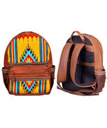 Men Women Western Handwoven Saddle Blanket Distressed Leather Bag for Women - $2,882.33 MXN