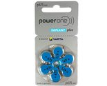 10 Packs (60 Batteries) Power One Cochlear Implant Batteries! 60 Batteries - $36.49