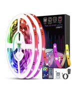 LED Strip Lights 100ft 50ft Music Sync 5050 RGB Room Light with Remote New - $19.79