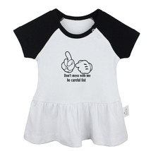 Don&#39;t Mess With Me Be Careful Fist Newborn Baby Dress Infant 100% Cotton Clothes - £10.45 GBP