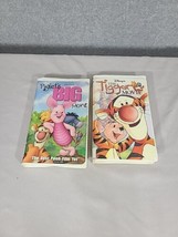 Disney Piglet&#39;s Big Movie  &amp; The Tigger Movie VHS Clamshell Winnie the Pooh - £11.16 GBP