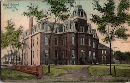 Vtg Postcard Franklin High School N.H.  Postmarked 1908 - $6.43
