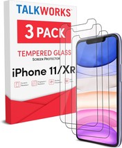 11 Screen Protector Also Fits XR 3 Pack Tempered Glass Film Durable 0.33mm 9H Ha - £8.80 GBP