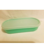 Tupperware Jadite Shredder Oval Storage Bowl 1375-10 with 1376-12 Lid - £10.86 GBP