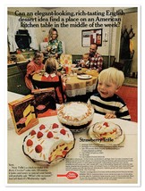 Betty Crocker Mix Strawberry Trifle Recipe Vintage 1972 Full-Page Magazine Ad - £7.73 GBP