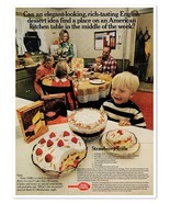 Betty Crocker Mix Strawberry Trifle Recipe Vintage 1972 Full-Page Magazi... - £7.62 GBP