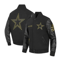 Black Dallas Cowboys Varsity Jacket - $18.44 MXN+