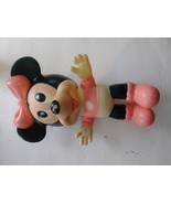 Disney Vintage Baby Minnie Mouse Rubber vinyl Doll/ diaper RARE 11&quot; Mexi... - £14.62 GBP