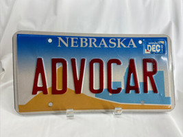 ADVOCAR Vintage Vanity License Plate Nebraska Personalized Auto Man-Cave... - £25.98 GBP