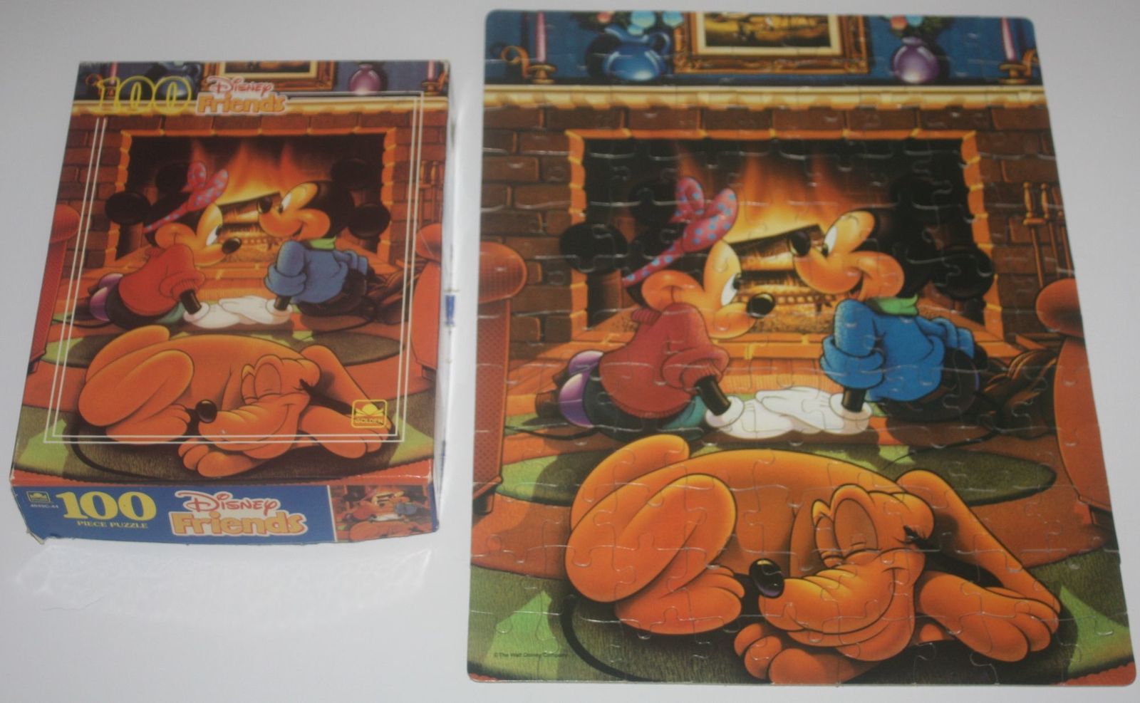 Golden Disney Friends Minnie, Mickey &amp; Pluto 100 Piece Puzzle - Complete - $10.00