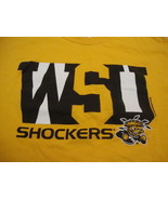 NCAA Wichita State Shockers College University School Student Yellow T S... - £12.41 GBP