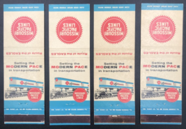 4 Vintage MP Missouri Pacific Railroad Setting the Modern Pace Matchbook... - £8.12 GBP
