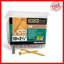 Versatile 5lb Box of Tan Deck Screws - Flat Head, Self-Drilling Design - $1,009.37 MXN