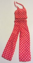 Vintage Barbie BEST BUY Fashion #7813 Red White Polka Dot Pants Halter Top - £18.59 GBP