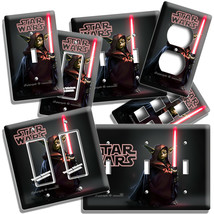 DARK SIDE JEDI MASTER YODA DARTH VADER SWORD STAR WARS LIGHT SWITCH OUTL... - $9.99+