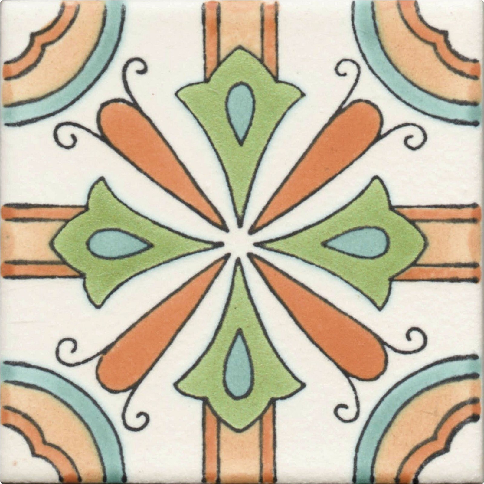 Mexican Talavera Ceramic Tiles Barroco Handcrafted  Matte - Leyva -  (yo... - $199.00