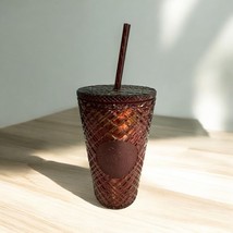 Starbucks 2022 Jeweled Holiday Red Merlot Venti Tumbler 16 Oz FOR COLD B... - $16.97