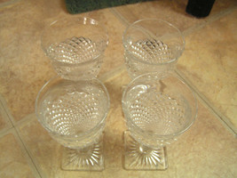Very Rare And Collectable Diamond Lead Crystal Depression Bar Ware Glasses - $8.86