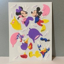 Vintage Sandylion Stickers Disney Mickey Mouse + Fuzzy Pillow Fight Stickers - £10.35 GBP