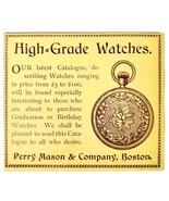 Perry Mason Pocket Watches 1897 Advertisement Victorian Jewelry ADBN1yyy - $376.28 MXN