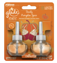Glade PlugIns Scented Oil Refill, Toasty Pumpkin Spice, Pack of 2 - £10.32 GBP