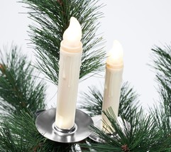 Set of 5 Taper Candle Tree Clips w/ Remote by Valerie in Silver - £31.19 GBP