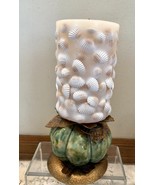 Bombay Company Large 5” Glazed Ceramic Metal Artichoke Candle Holder New - $48.25 CAD