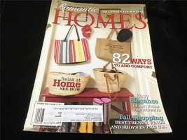 Romantic Homes Magazine September 2009 82 Ways to Add Comfort, Easy Elegance - £9.38 GBP