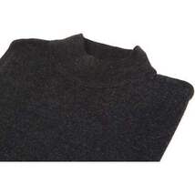 Mock Neck Merinos Wool Sweater PRINCELY From Turkey Soft Knits 1011-00 Charcoal image 3