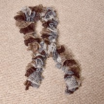 Hand Made Ruffle Scarf Fall Autumn Winter - £7.88 GBP