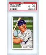 1952 Bowman Jackie Jensen #161 PSA 8 P1381 - $375.03 CAD
