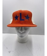 Vintage 70s 80s L Stars Logo Snapback Hat Mesh Back Trucker Cap Made in USA - $381.00 MXN