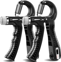 Hand Grip Strengthener 2 Pack Adjustable Resistance 10-130 Lbs  - £12.60 GBP