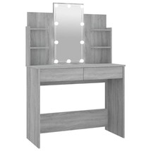 Modern Wooden Large Bedroom Dressing Table Makeup Desk Dresser Stand LED Mirror - £138.27 GBP+