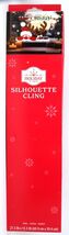 HOLIDAY TIME HAPPY HOLIDAYS SANTA+REINDEER SILHOUETTE WINDOW CLING 24058... - $6.98