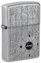 Zippo Lighter - Jeep Topographical Map Street Chrome - 48765 - $27.10