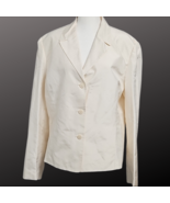 Talbots Women’s White or Ivory Lined 2 Piece Pants &amp;Jacket Suit Size 18 ... - $203.73 CAD