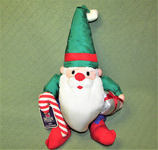 Walmart 1992 Nylon Santa Plush + Tags 17" Holiday Times Collectibles Christmas - $18.27