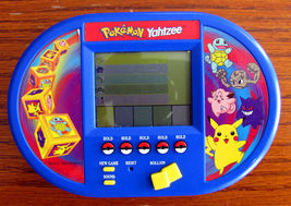 1999 Hasbro Nintendo Pokemon Yahtzee Handheld Pikachu LCD Electronic Game - $14.99