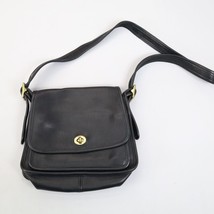 Vintage Coach 9061 Rambler Legacy Black Leather Crossbody Shoulder Bag A... - £90.74 GBP