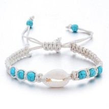 Ne hand woven shell bracelet men women adjustable ocean beach summer vacation bracelets thumb200