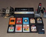 Atari 2600 Jr   Rainbow joysticks adapters, 10 GAMES ALL TESTED Rare Con... - $148.49
