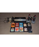 Atari 2600 Jr   Rainbow joysticks adapters, 10 GAMES ALL TESTED Rare Con... - £116.76 GBP
