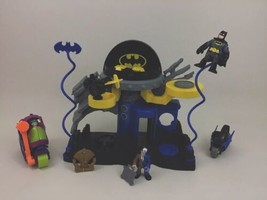 Batman Bat Cave Super Friends Imaginext Playset Lot Two Face Joker Motorcycle - $44.50