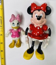 Disney Minnie Mouse And Daisy PVC Figures Vintage 5” &amp; 3 1/2” - $9.64